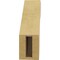 Ekena Millwork 3-inch W x 10-inch D x 10-inch H Carmel Rough Cedar Woodgrain TimberThane Knee Brace, Primed BRCUR03X10X10CARRCPR - alternate 4